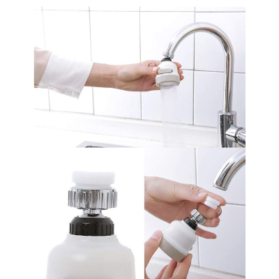 Set 2 CAP Robinet 2 in 1 cu buton WHITE 360 universal