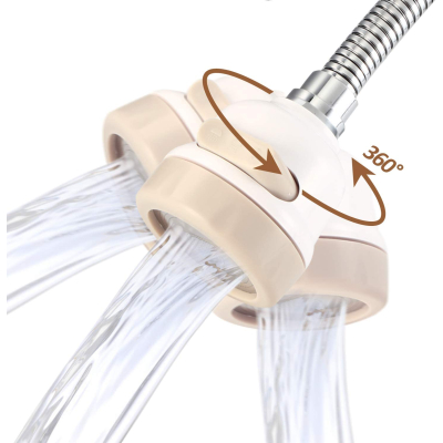 Set 2 CAP Robinet 2 in 1 cu buton WHITE 360 universal