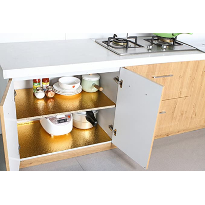 Set 2 Folie Aluminiu Autoadeziva Aurie Creponata Rezistenta