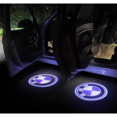 Set 2 Holograme LED cu LOGO BMW pentru Portiere