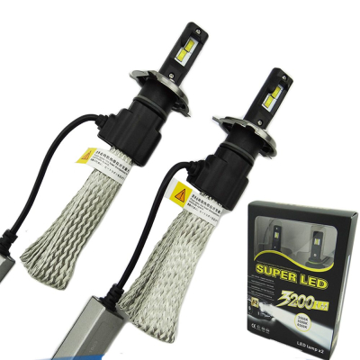 Set 2 Lampi Auto H4 Super Led cu doua faze SMD temperatura 6500K putere60W Can-bus