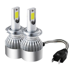 Set 2 Lampi LED C6 H7  temperatura 6500K putere 36W lumina alba 3800LM