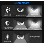 Set 2 Lampi ULTRA 100 LED Solare cu senzor de miscare si lumina 3 moduri ILUMINARE 