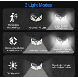 Set 2 Lampi ULTRA 100 LED Solare cu senzor de miscare si lumina 3 moduri ILUMINARE 