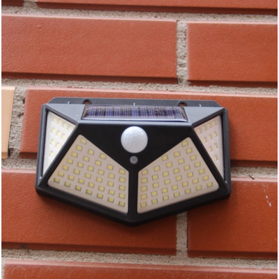 Set 2 Lampi ULTRA 100 LED Solare cu senzor de miscare si lumina 3 moduri ILUMINARE 