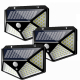 Set 3 Lampi ULTRA 100 LED Solare cu senzor de miscare si lumina 3 moduri ILUMINARE