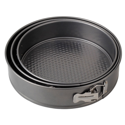 Set 3 tavi de tort cu dimensiuni diferite si fund detasabil 22-24-26