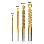 Set 4 burghie frezare TITAN HSS 