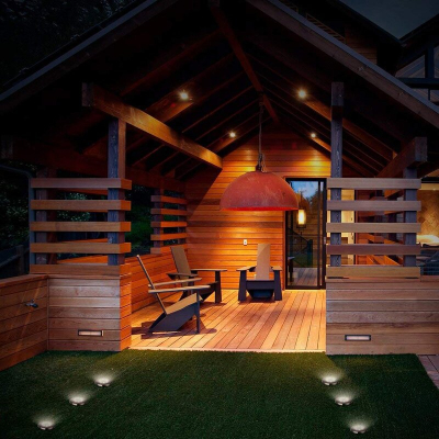 Set 4 Lampi Solare METALICE Argintii Disk Lights pentru gradina AX