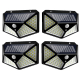 Set 4 Lampi ULTRA 100 LED Solare cu senzor de miscare si lumina 3 moduri ILUMINARE