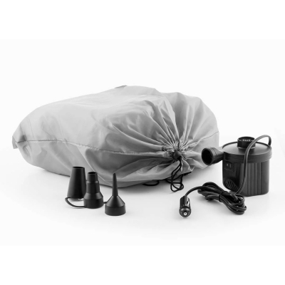 Set saltea auto pentru dormit 2 perne si pompa electrica