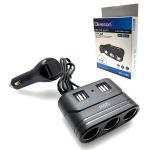 Splitter Auto 1680 120W 12/24V pentru 3 ieșiri brichetă + 4 intrări USB 