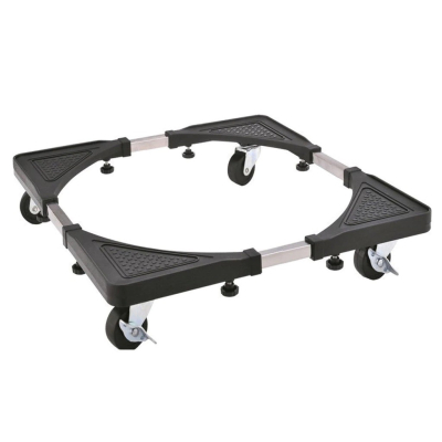 Suport NEGRU Mic Reglabil cu Roti pentru Electrocasnice