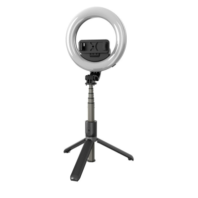Trepied Selfie Stick cu  Ring Light 4in1 Q07