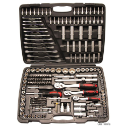 Trusa 216 piese chei tubulare chei fixe cu clichet si adaptor AN