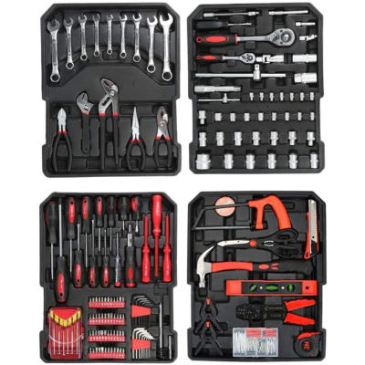 Trusa Completa Scule - 389 Piese in Valiza cu Roti Troller