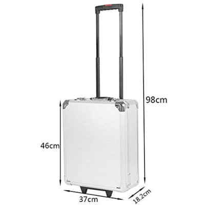 Trusa Completa Scule - 389 Piese in Valiza cu Roti Troller