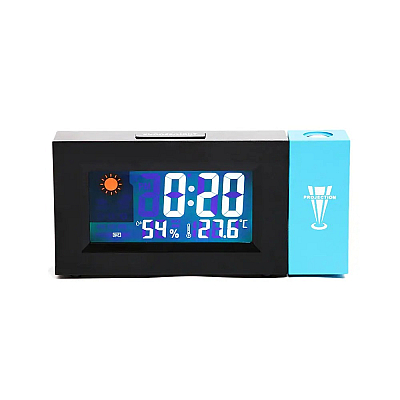 Ceas Meteo 8290 BLUE cu Proiectie LED Rosie Alarma si Temperatura