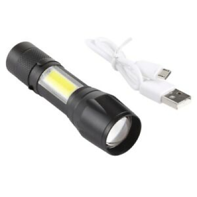 Mini lanterna C812 cu 3 trepte iluminare si USB