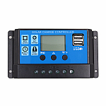 Regulator-controler solar PWM 10A 12V/24V 2 X USB si LCD