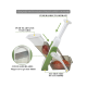 Feliator de legume pliabil tip mandolina cu 4 functii tava de colectare SR 266 Feliator de legume pliabil tip mandolina cu 4 functii tava de colectare SR 266