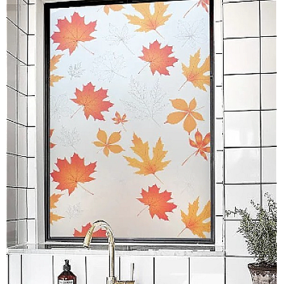 Folie autoadeziva pentru geam frunze aramii 45 x 500 cm
