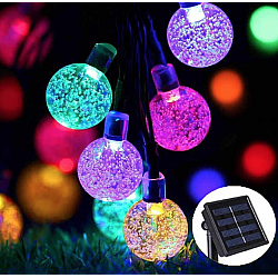 Ghirlanda Solara 20 GLOBULETE RGB 2.5m Lumina MULTICOLORA de Exterior