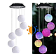 Ghirlanda solara ornamentala cu 6 globuri de cristal / Lampa solara - 6 Glob