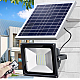 KIT Proiector 100w LED DIMABIL JORTAN cu Panou Solar INDIVIDUAL si Telecomanda