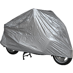 Husa gri metalizat pentru motocicleta L 130X230cm 