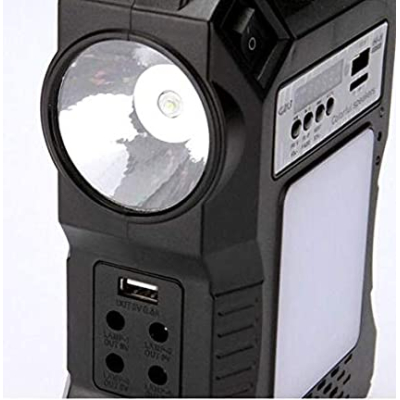 Pachet Solar Cu Lanterna, Radio FM, MP3, USB, Slot MicroSD
