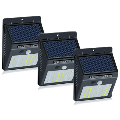 Set 3 Lampi BRIGHT 30 LED Solare cu senzor de miscare si lumina 1 mod ILUMINARE
