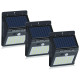 Set 3 Lampi BRIGHT 30 LED Solare cu senzor de miscare si lumina 1 mod ILUMINARE