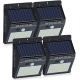 Set 4 Lampi BRIGHT 30 LED Solare cu senzor de miscare si lumina 1 mod ILUMINARE
