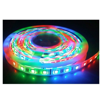 Kit banda RGB 5M 60W 1 Culoare / LED 15 Variatii ROSU VERDE ALBASTRU