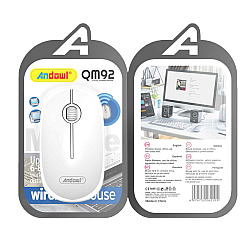 Mouse Wireless QM92 Alb Ergonomic 