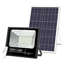 Proiector 200W  LED DIMABIL cu Panou Solar INDIVIDUAL si Telecomanda 