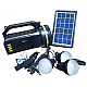 Kit solar CL-18 cu radio și lanternă 10W  + 3 becuri