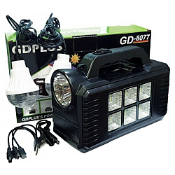 Kit solar GD-8077 cu lampa multifunctionala