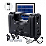 Kit solar GD-Lite 1 dotat cu dispozitive USB cu 3 becuri LED + acumulator de mare capacitate