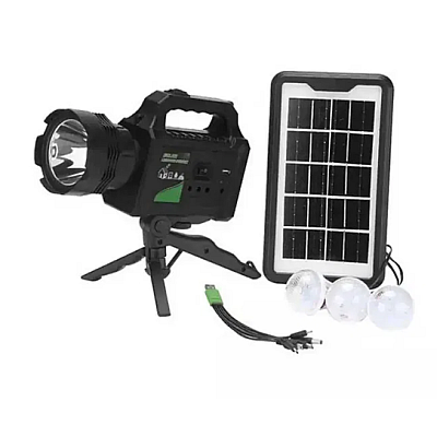 Kit solar lanterna cu trepied si 3 becuri GD-P50