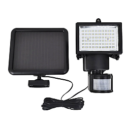 Lampa LED cu panou solar, 60 LED, senzor de miscare, 15W