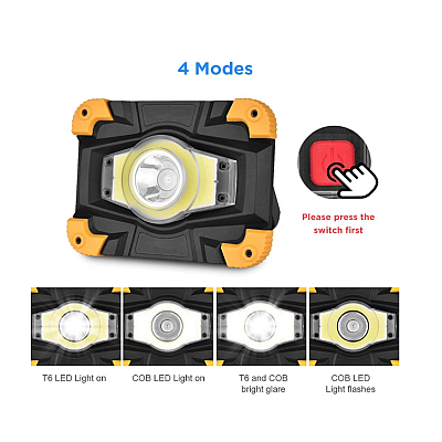 Lampa LL-702 Portabila LED COB, incarcare USB