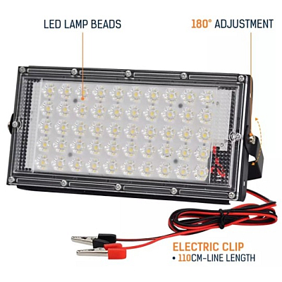 Lampa Led 12v 50W 50 SMD de Lucru Clesti CaiCai Proiector Auto