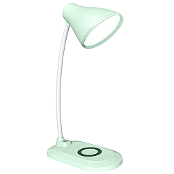 Lampa de birou LED VERDE, cu incarcator wireless, 3 nivele de iluminare