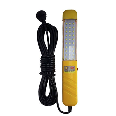 Lampa galbena cu 30 LED de lucru cablu alimentare 10m