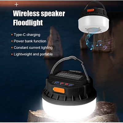 Lampa cu incarcare solara D41-2 si functie Bluetooth
