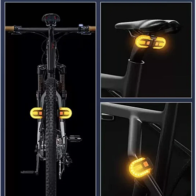 Lampa spate semnalizare FY-1825 Ovala pentru bicicletă