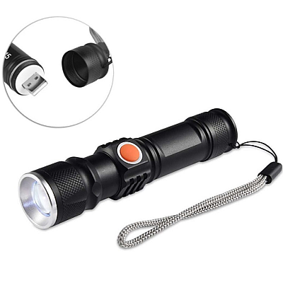 Lanterna LED cu Zoom si USB, ST-616 XL