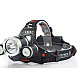 Lanterna de CAP TRIPLA 3 LED Cree-XML T6